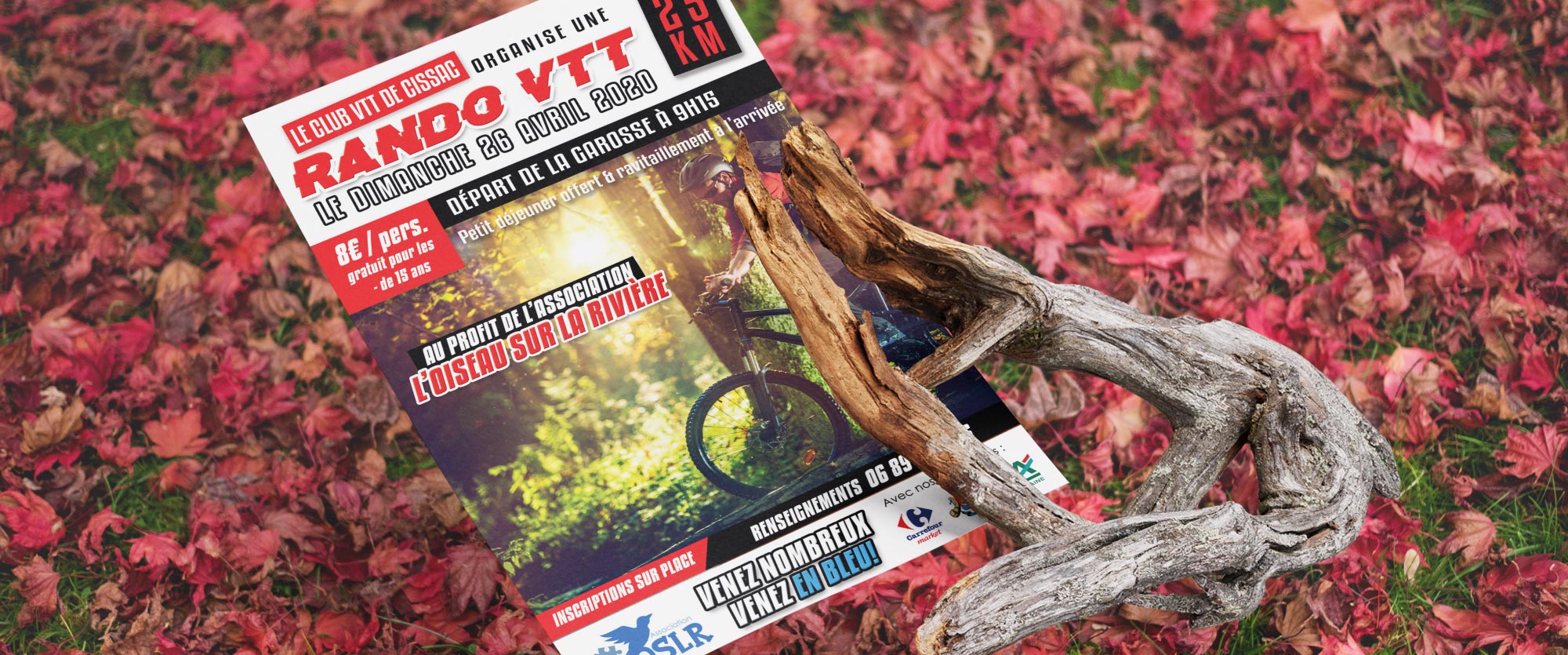 Design d'un flyer et d'affiches pour un évènement VTT Design d'un flyer et d'affiches pour un évènement VTT