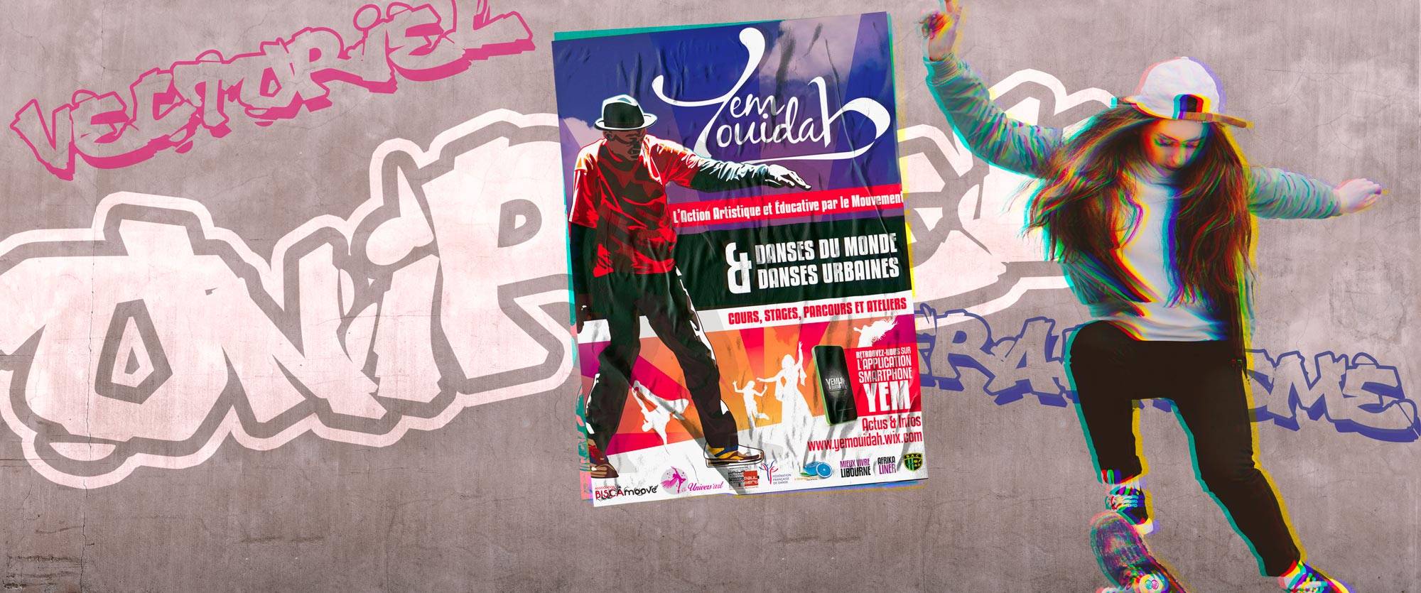 illustration vectorielle personnalisée affiche