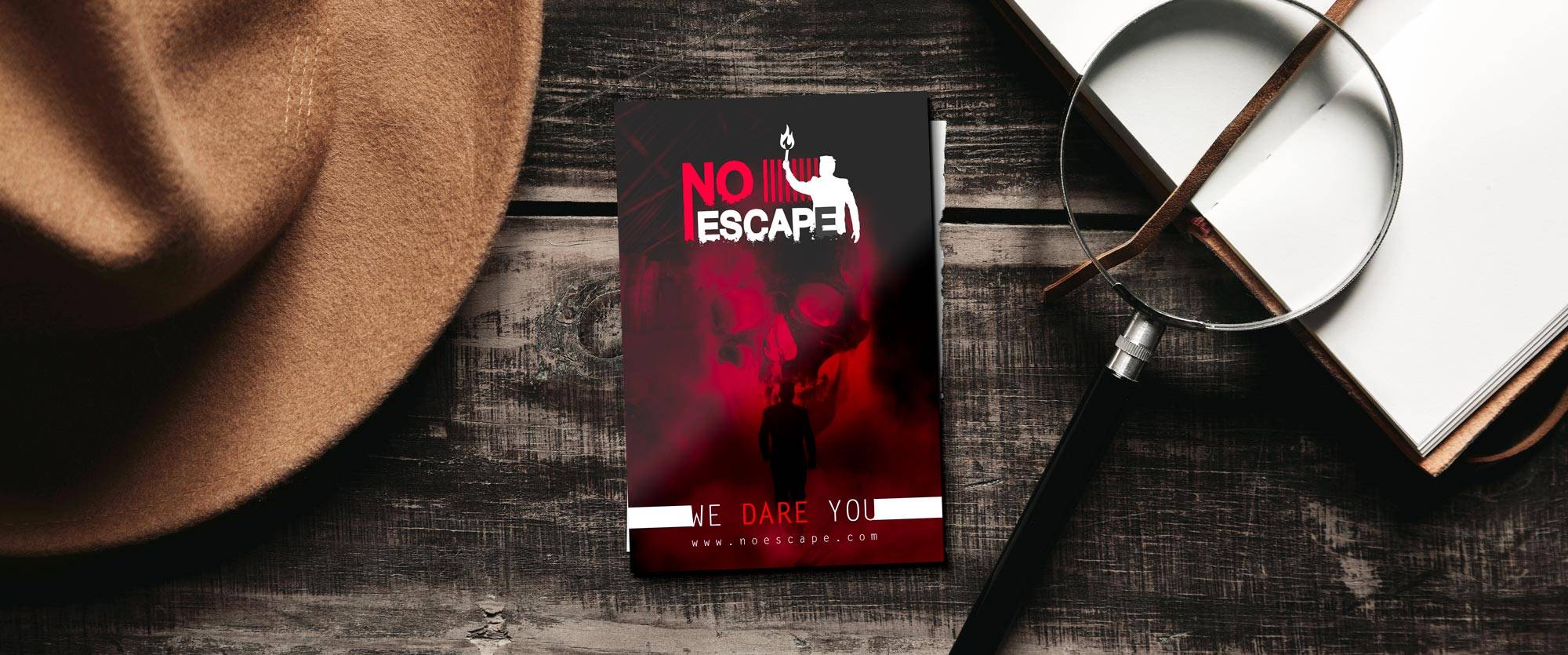 design logo et concept flyer escape game